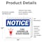 Signmission Fire Sprinkler Riser Inside Sign, Vinyl Decal, 14in W x 10in L, 2PK OS-2PACK-NS-D-1014-L-12679 - alternate 6